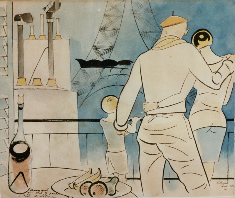 Adolf Hallman, artist / writer - Vintage Photograph