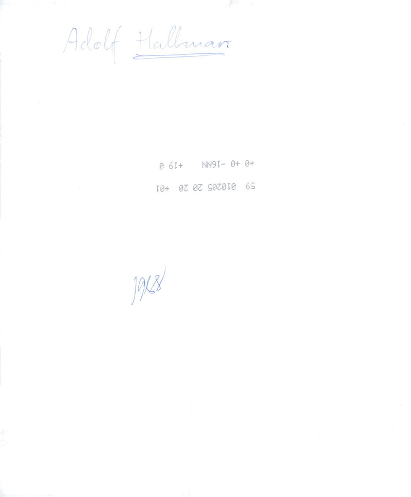 Adolf Hallman, artist / writer - Vintage Photograph