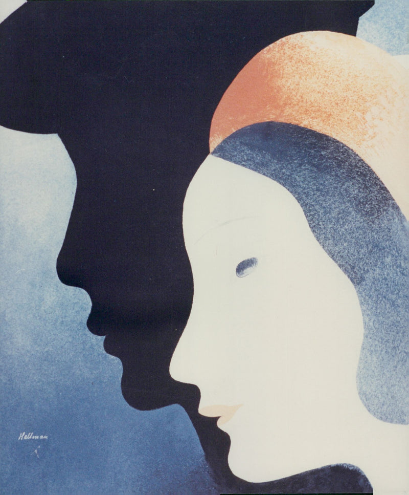 Adolf Hallman, artist / writer - Vintage Photograph