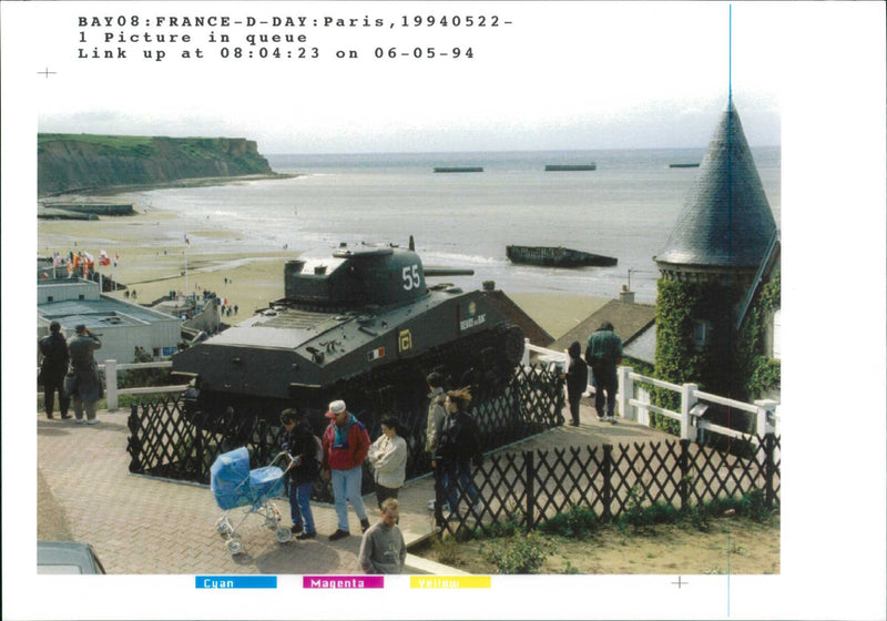 Germany War France D Day - Vintage Photograph