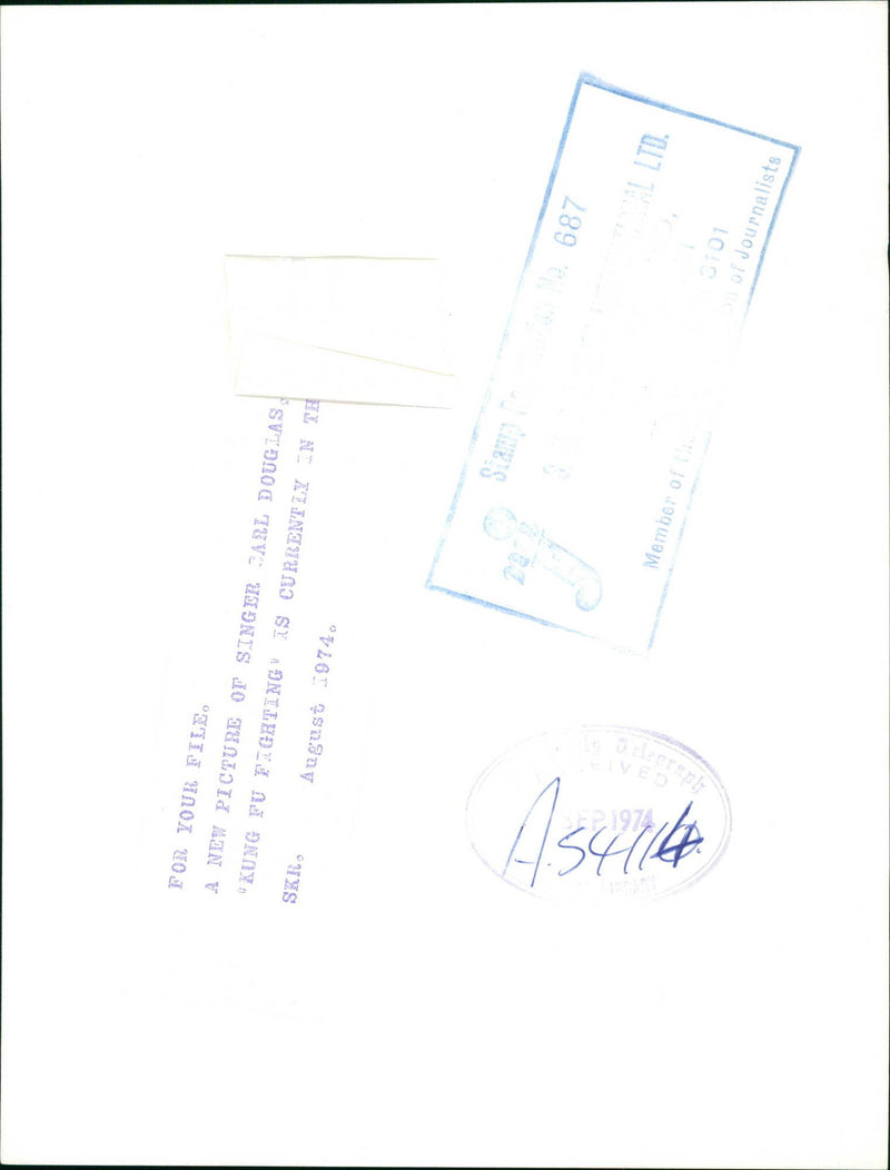 Carl Douglas, musical artist - Vintage Photograph