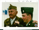veteran al frank with unidentified us army - Vintage Photograph