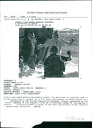 two veterance jump into the water - Vintage Photograph