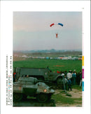french  military paratrooper arrived - Vintage Photograph