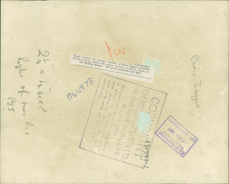 Chris Jagger, English musician - Vintage Photograph