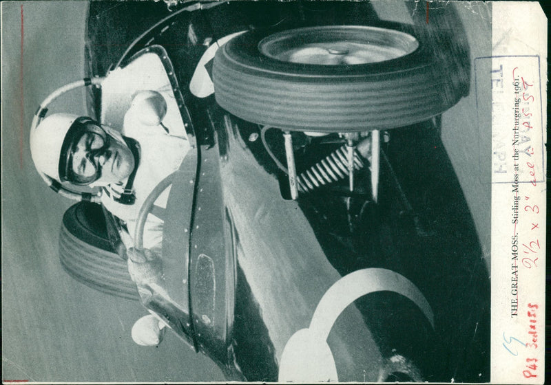 Stirling Moss and Ginther. - Vintage Photograph