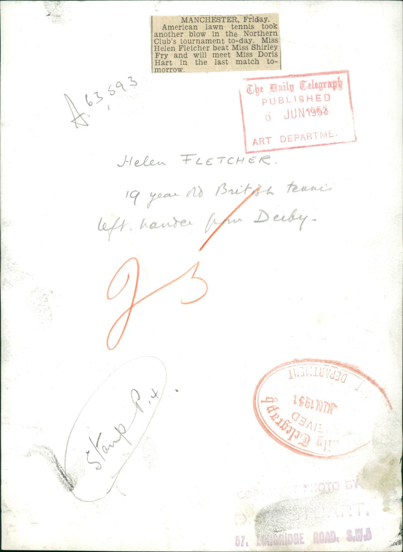 Miss Helen Fletcher - Vintage Photograph