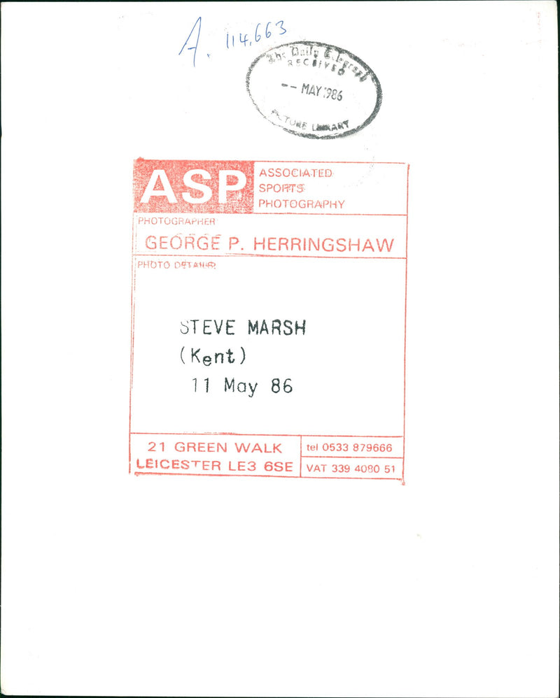 Steve Marsh - Vintage Photograph