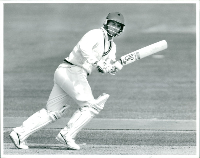 Simon Hinks Cricketer - Vintage Photograph