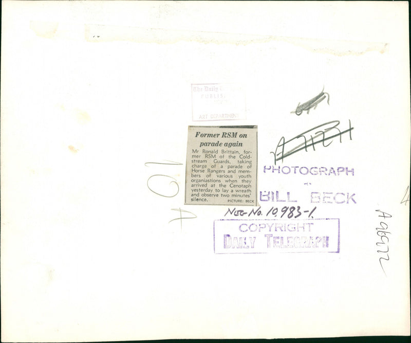 Ronald Brittain Military officer - Vintage Photograph