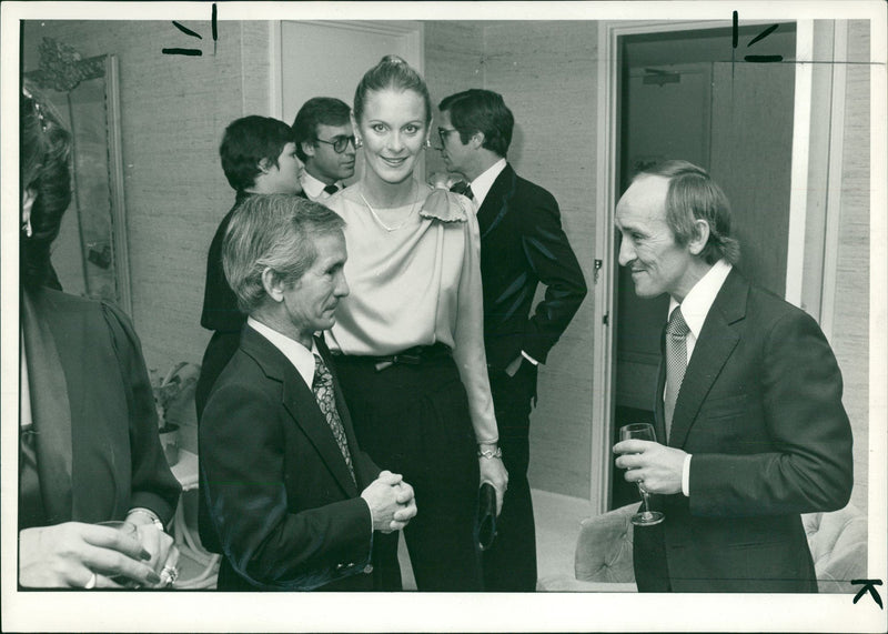 Jockey Willie Shoemaker with his wife Cindy and Joe Mercer - Vintage Photograph