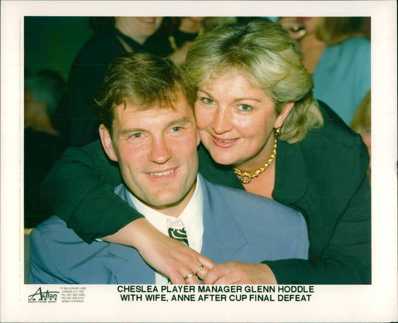 Glenn Hoddle and his wife - Vintage Photograph