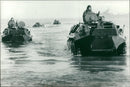 Armoured personnel carriers of the soviet marine. - Vintage Photograph