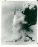 LGM-30 Minuteman launched. - Vintage Photograph