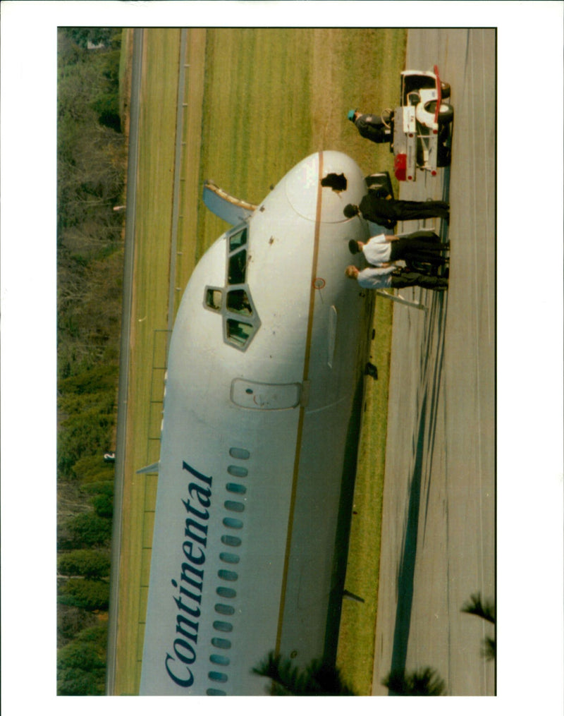 Continental Airlines officials. - Vintage Photograph