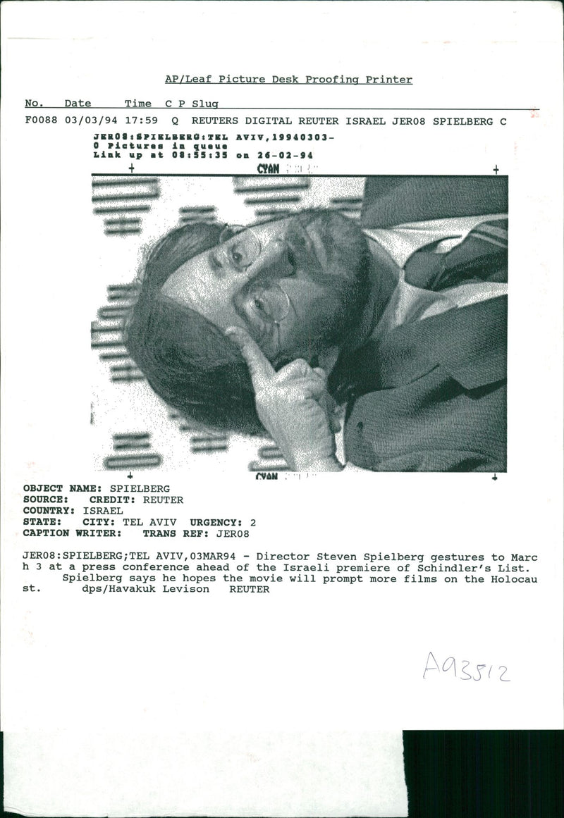 Steven Spielberg. - Vintage Photograph