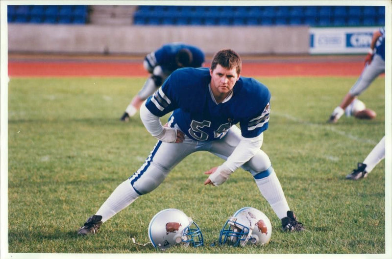 American football in the United States. - Vintage Photograph