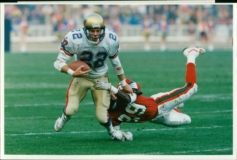 American football in the United States. - Vintage Photograph