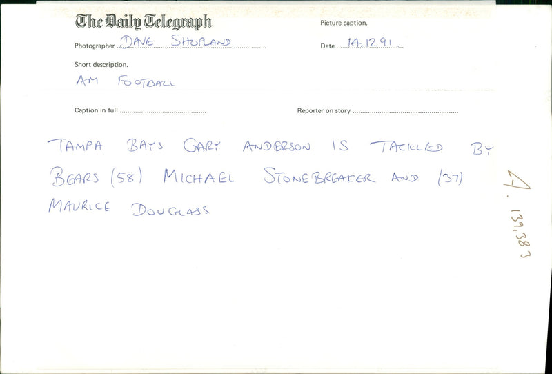 American football in the United States. - Vintage Photograph