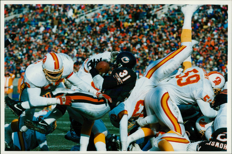 American football in the United States. - Vintage Photograph