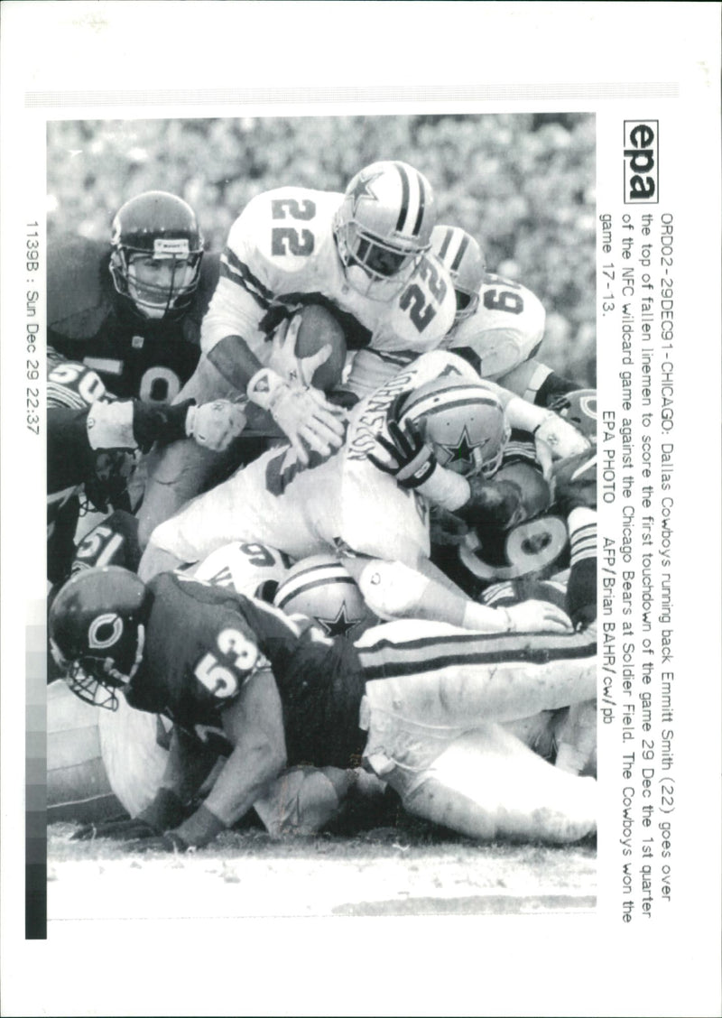 American football in the United States. - Vintage Photograph