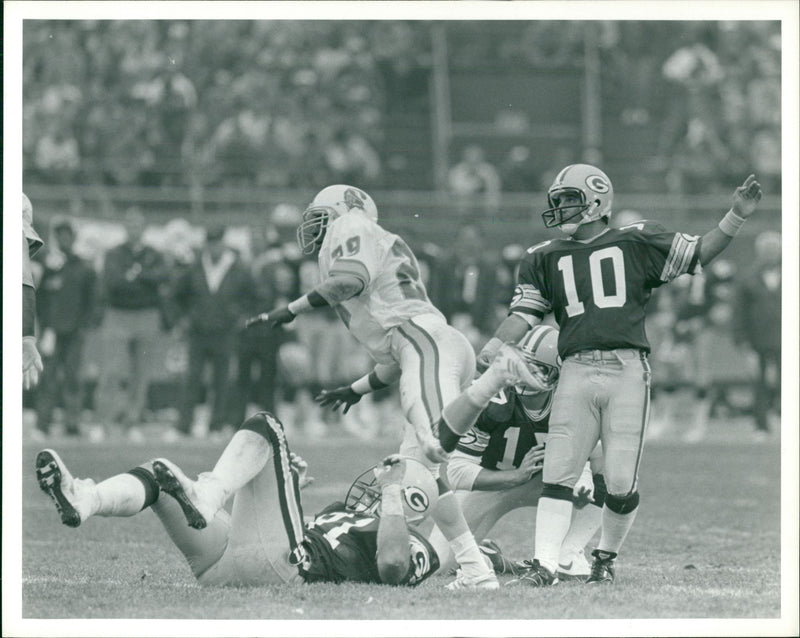 American football in the United States. - Vintage Photograph