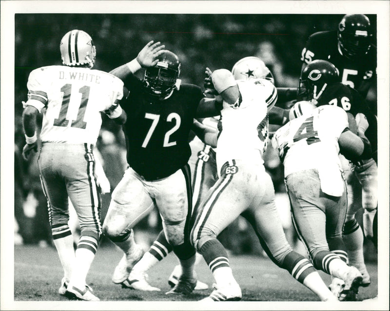 American football in the United States. - Vintage Photograph