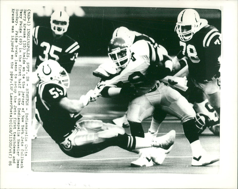 American football in the United States. - Vintage Photograph