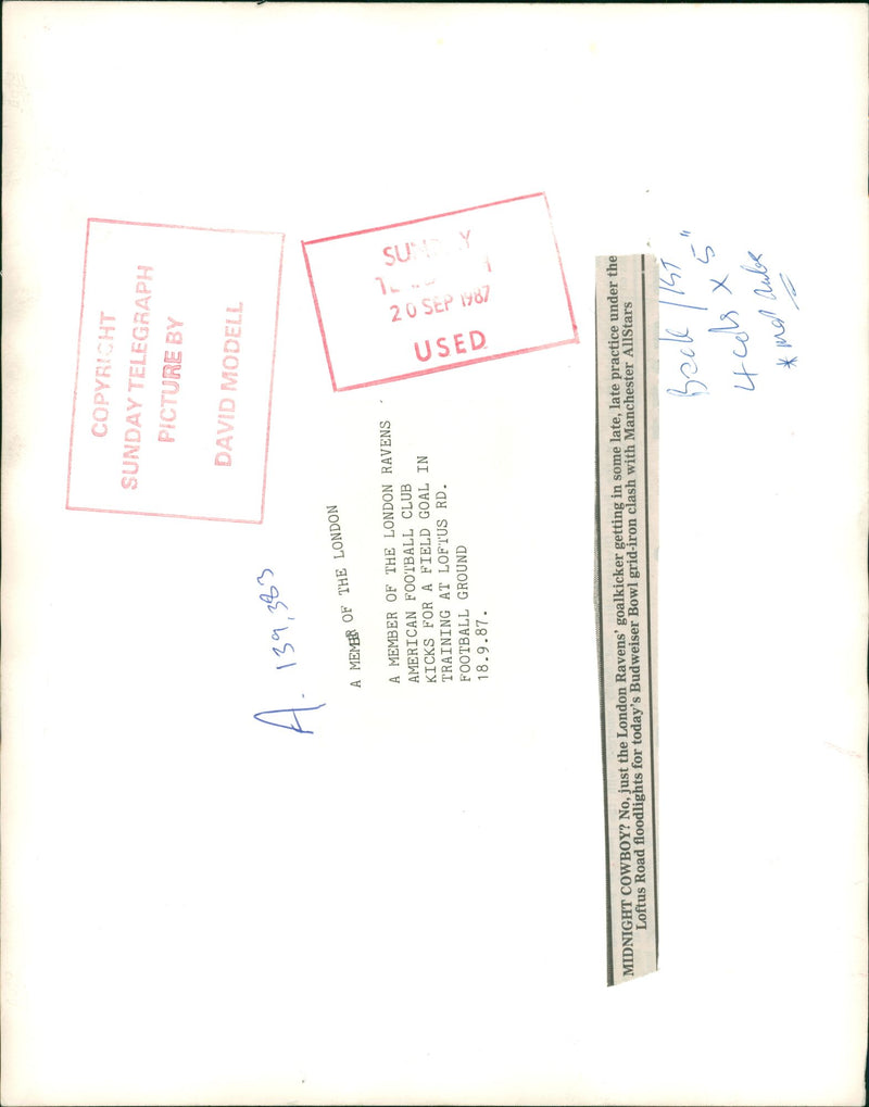 American football in the United States. - Vintage Photograph