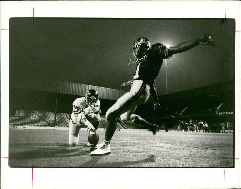 American football in the United States. - Vintage Photograph