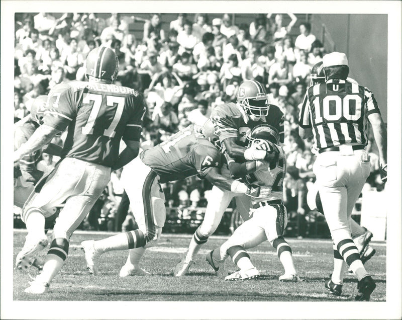 American football in the United States. - Vintage Photograph