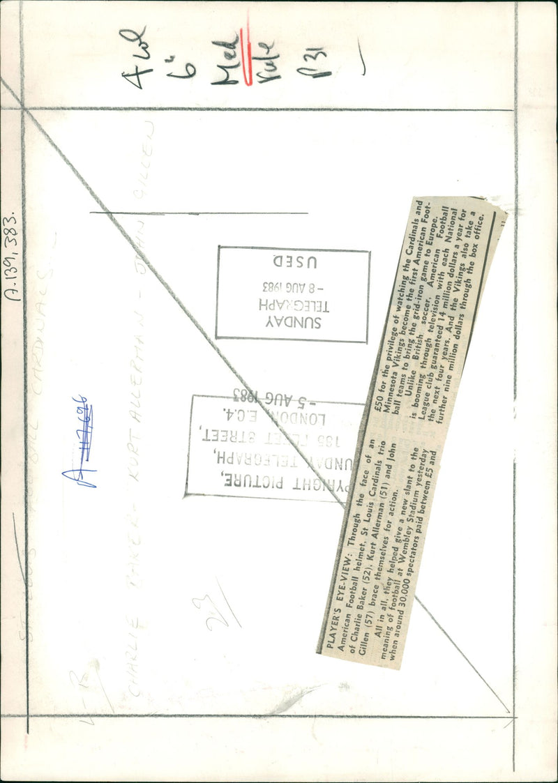 American football in the United States. - Vintage Photograph