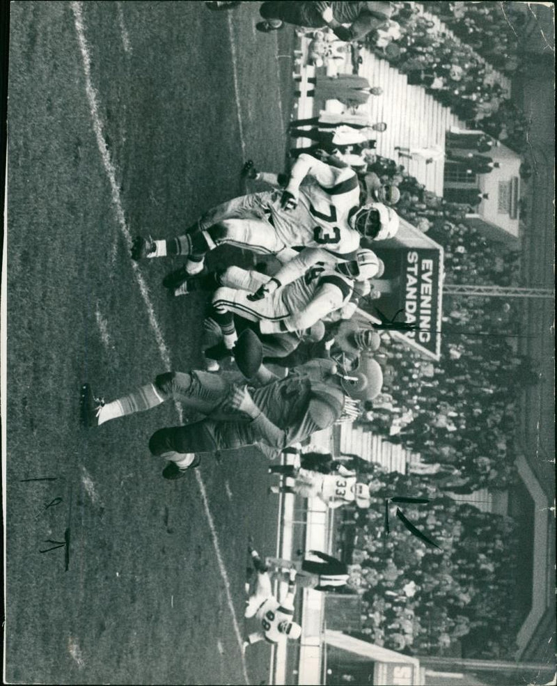 American football in the United States. - Vintage Photograph