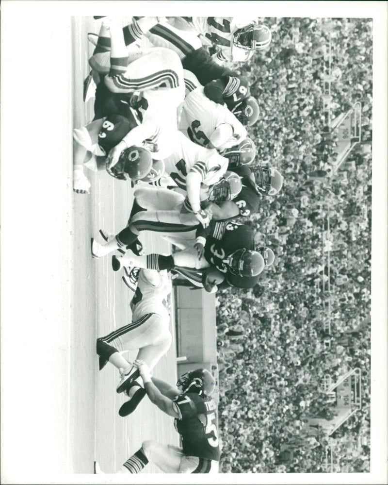 American football in the United States. - Vintage Photograph