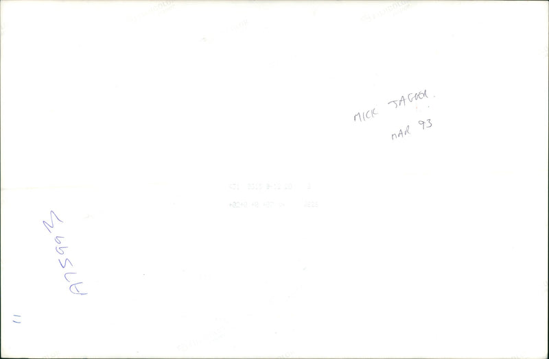 Mick Jagger. - Vintage Photograph