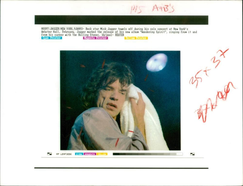 Mick Jagger, English Singer and Musician - Vintage Photograph