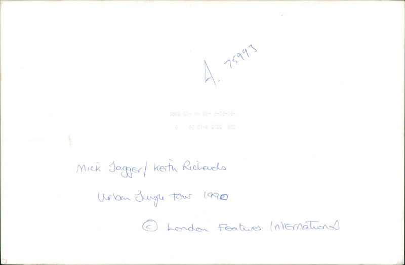 Mick Jagger and Keith Richards. - Vintage Photograph