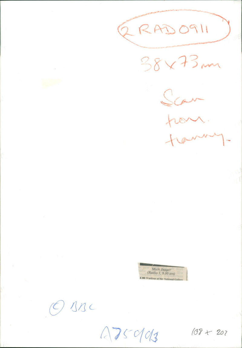 Mick Jagger. - Vintage Photograph