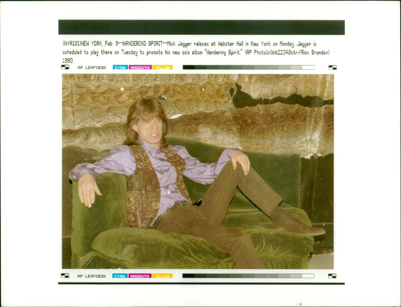 Mick Jagger. - Vintage Photograph