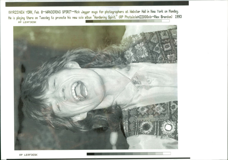 Mick Jagger. - Vintage Photograph