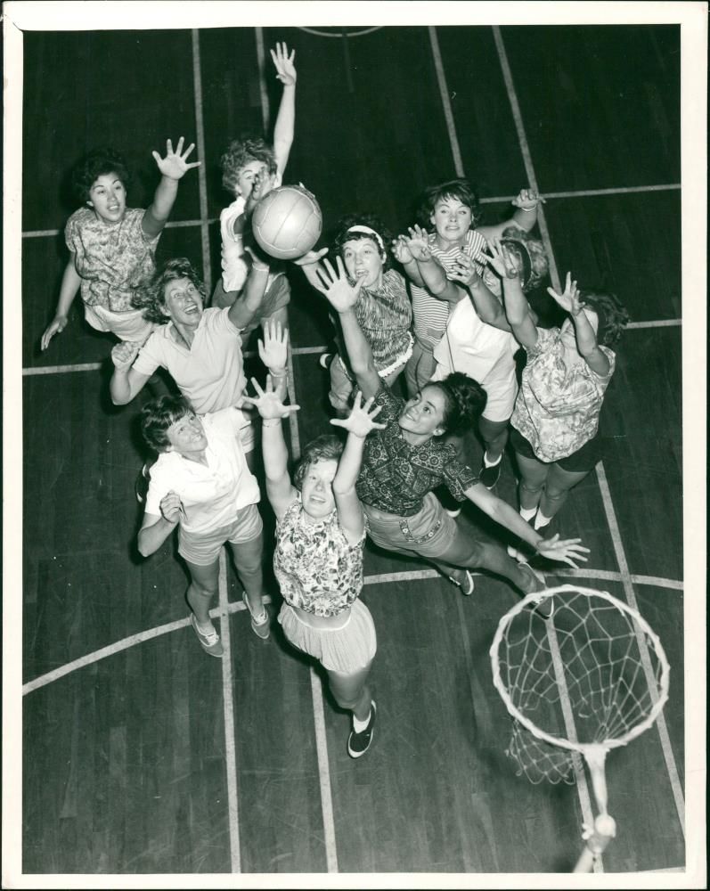 Netball And Basketball - Vintage Photograph