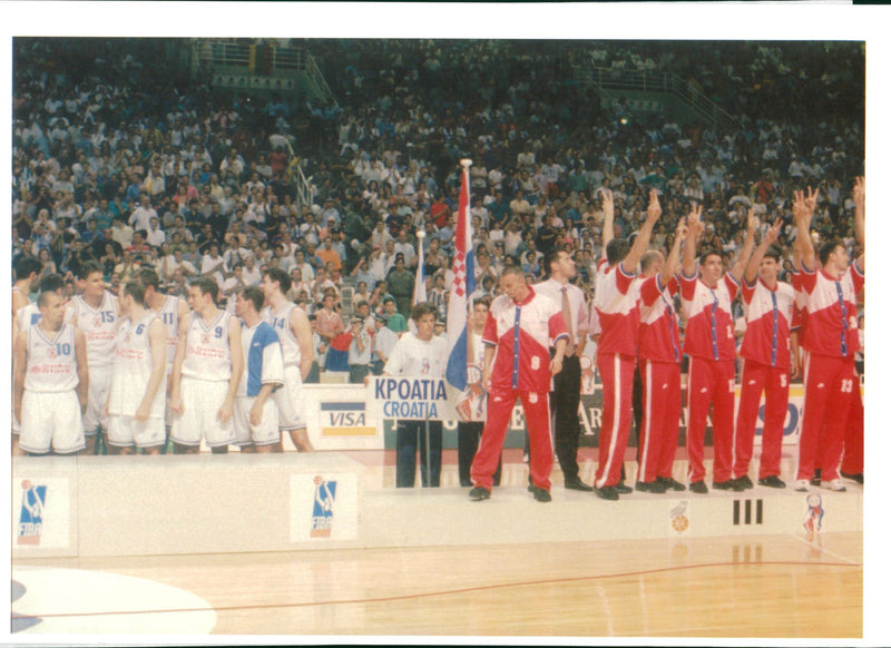 greece Basketball - Vintage Photograph