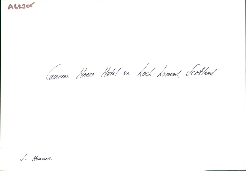 Loch Lomond Loch in Scotland - Vintage Photograph