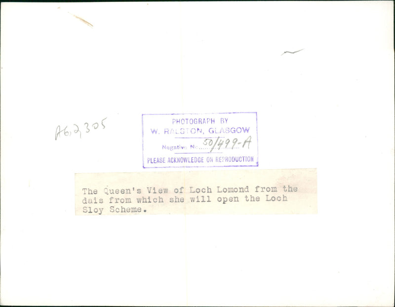 Loch Lomond Loch in Scotland - Vintage Photograph