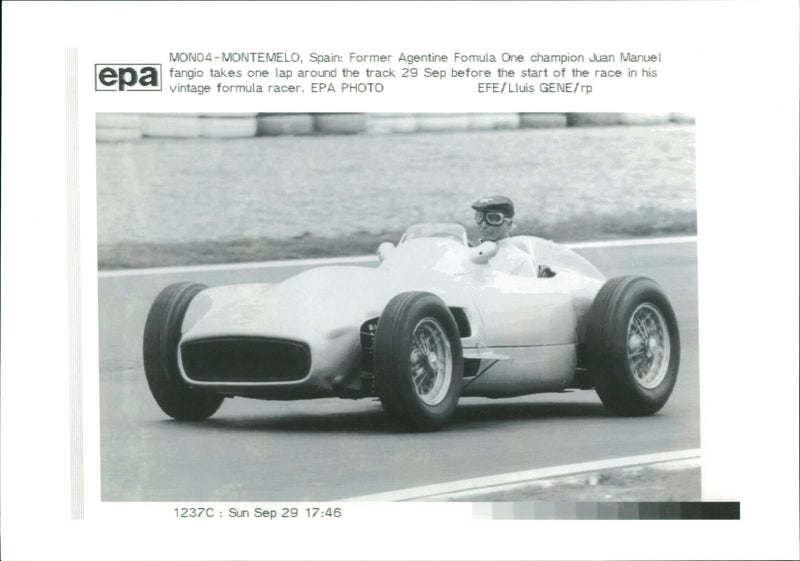 Juan Manuel Fangio - Vintage Photograph