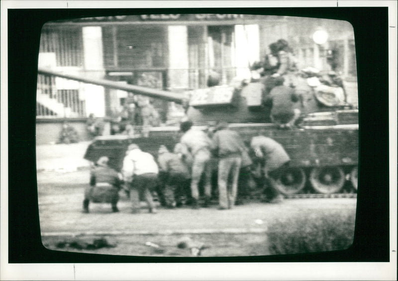 Fighting Continues. - Vintage Photograph