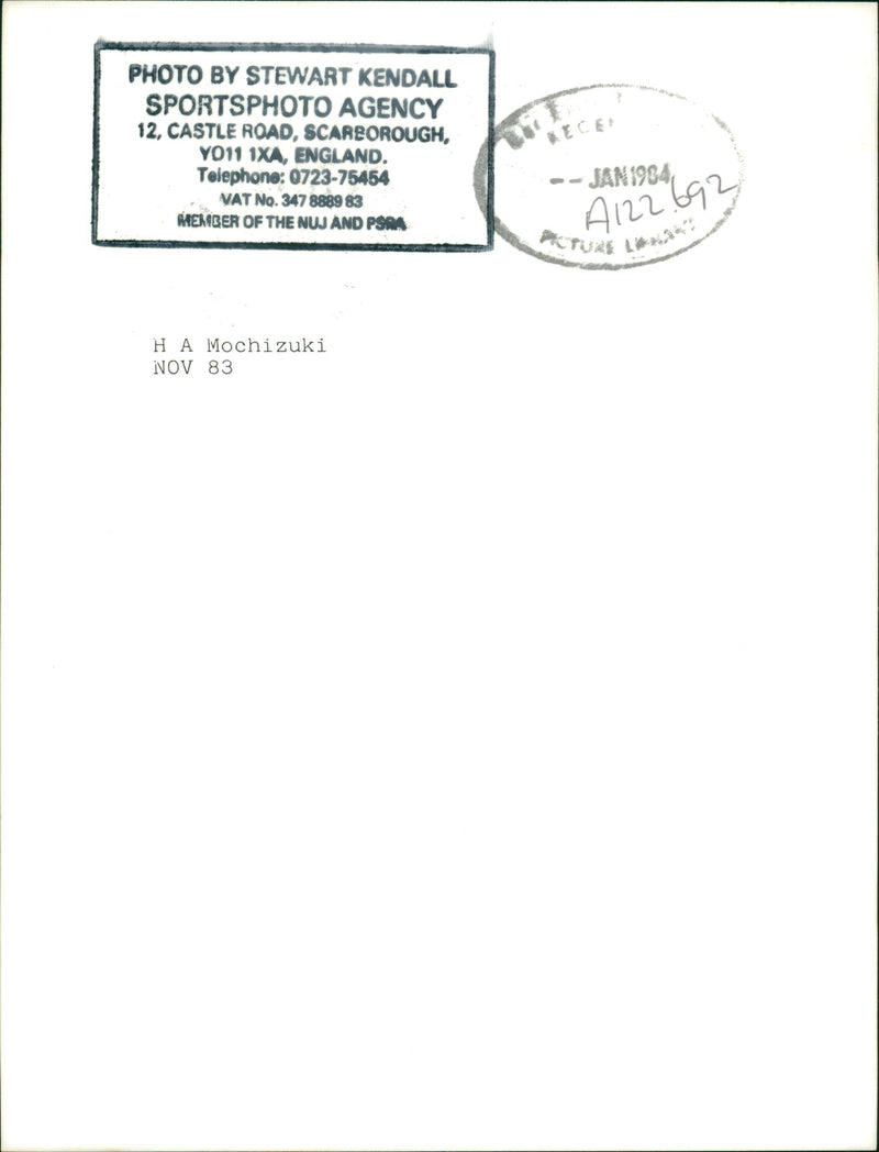 Tennis player Hiroko Mochizuki - Vintage Photograph