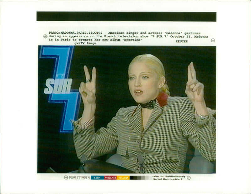 Madonna American singer-songwriter. - Vintage Photograph