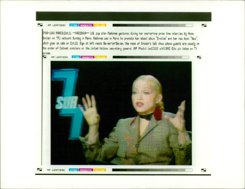 Madonna American singer-songwriter. - Vintage Photograph