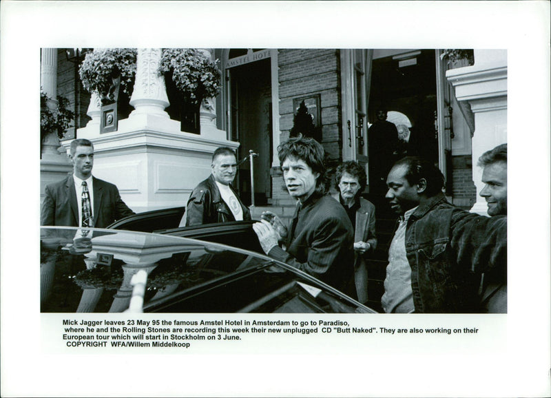 Mike Jagger with the Rolling stones. - Vintage Photograph